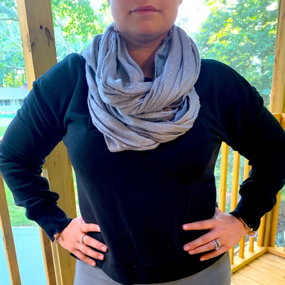 Express glittery silver scarf - Picture 1 of 1